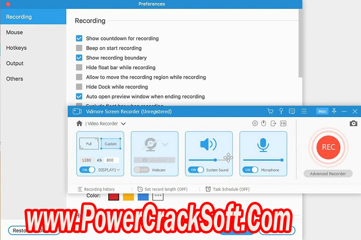Vidmore Screen Recorder 1.2.8 (x64) Free Download with Crack