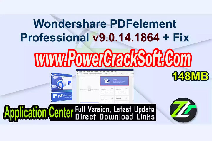 Wondershare PDFelement 9.0.14.1864 Free Download with Patch