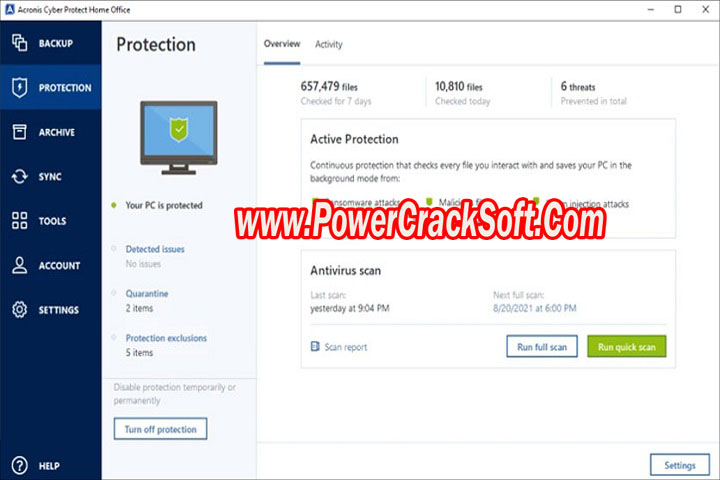 Acronis Cyber Protect Home Office Build 40173 Free Download With crack