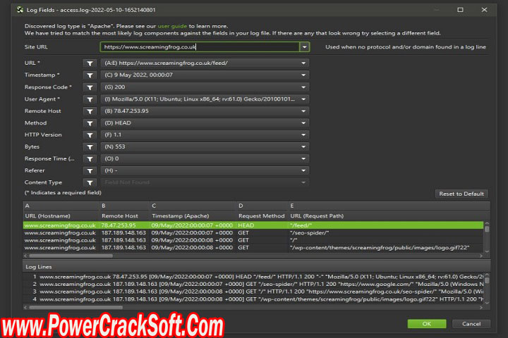 Screaming Frog Log File Analyser 5.2 Free Download With Crack