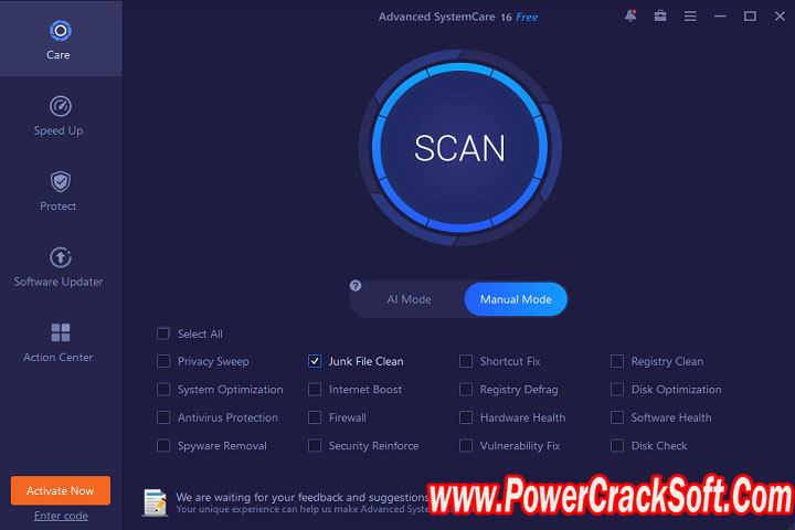 Advanced System Care Pro 15 Free Download with Crack