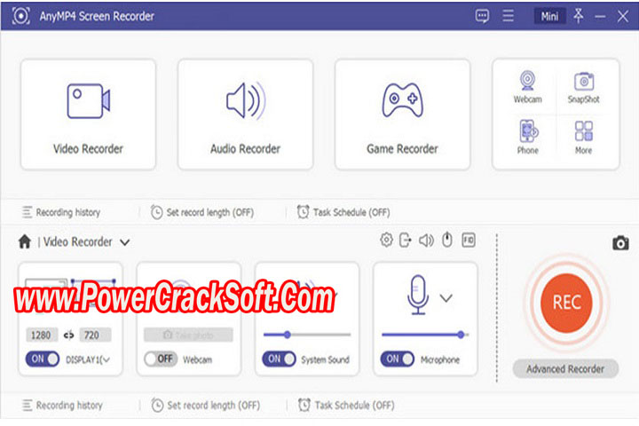 AnyMP4 Screen Recorder 1.3.78 With Keygen