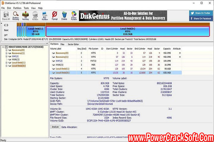 DiskGenius Professional v5.4.6.1432 With Patch