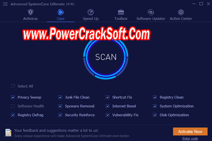 Advanced System Care Ultimate v 15.5.0.133+ Fix Free Download with Crack