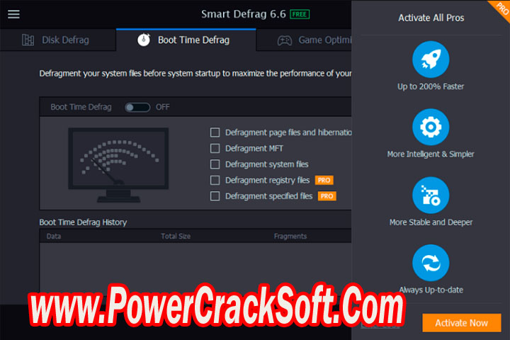 IO bit Smart Defrag Pro 8.2.0.241 Free Download with Crack