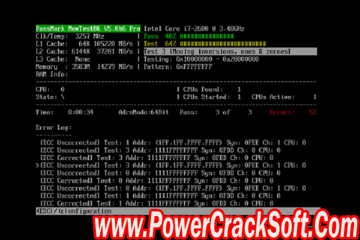 Pass Mark Mem Test 86 Pro 10.1 Build 1000 Free Download with Patch