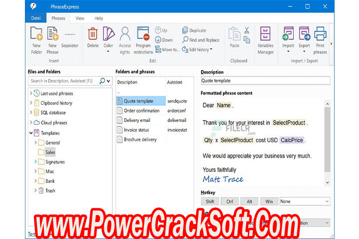 Phrase Express 16.0.174 Free Download with Crack