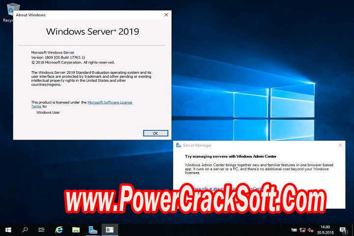 Windows Server 2019 Standard Version 1809 Free Download with Crack