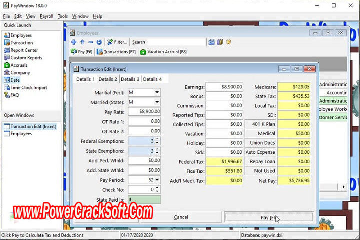 Pay Window Payroll System 2023 21.0.7.0 Free Download with Crack