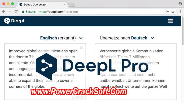 DeepL Pro V 3.1.13276 Software Features