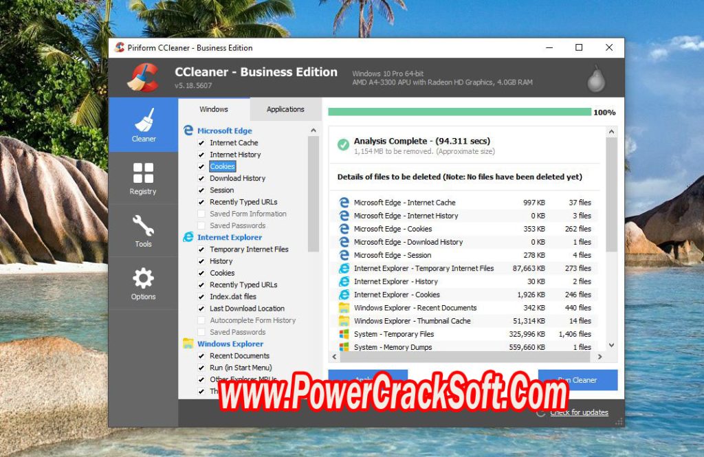 CCleaner Professional Business Edition V 6.13.10517 PC Software with keygen