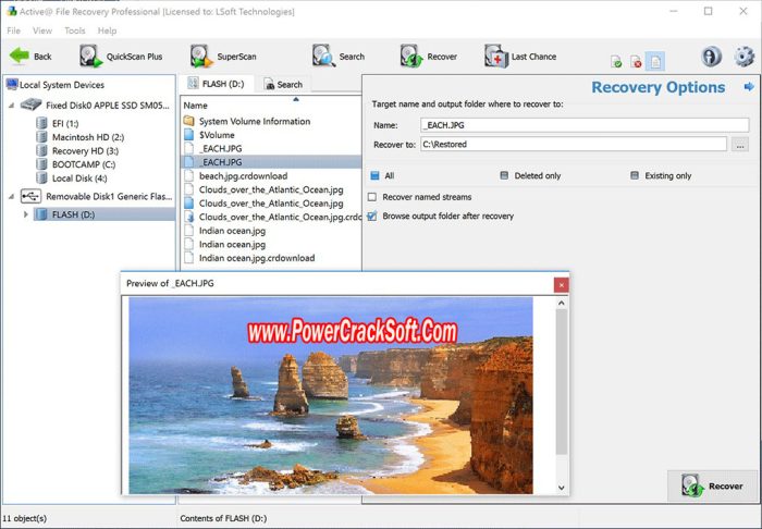 Active file recovery V 23.0.2 installer PC Software with crack