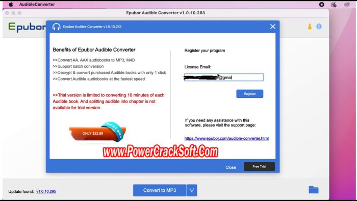 Epubor Audible Converter V 1.0.11.116 PC Software with patch