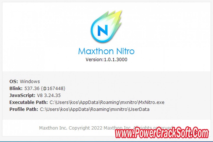 Maxthon Nitro 1.0.13000 PC Software