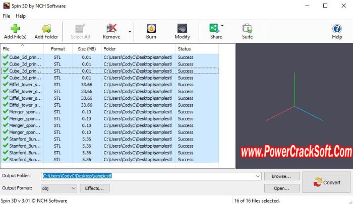 Spin 3d converter V 6.07 PC Software with patch
