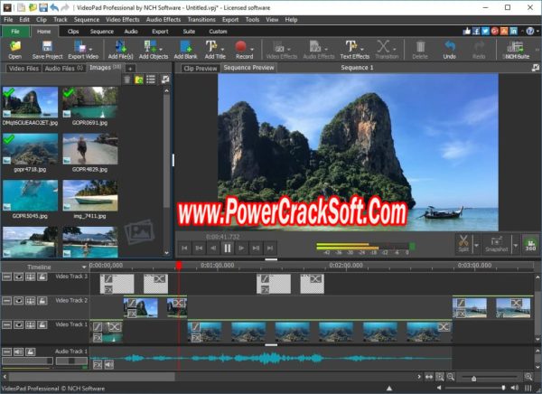 Video pad video editing software plus V 13.45 PC Software with crack