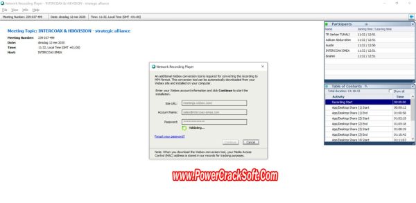 Webex player V 41.2.0 installer  PC Software with patch