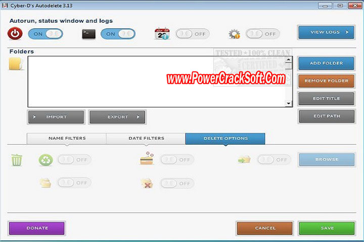 Cyber D's AutoDelete v1.0 PC Software