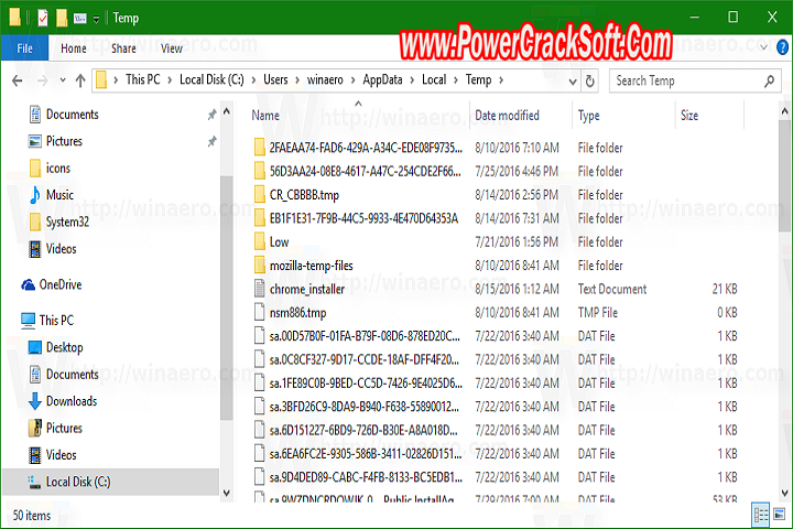 Empty Temp Folder 2 PC Software