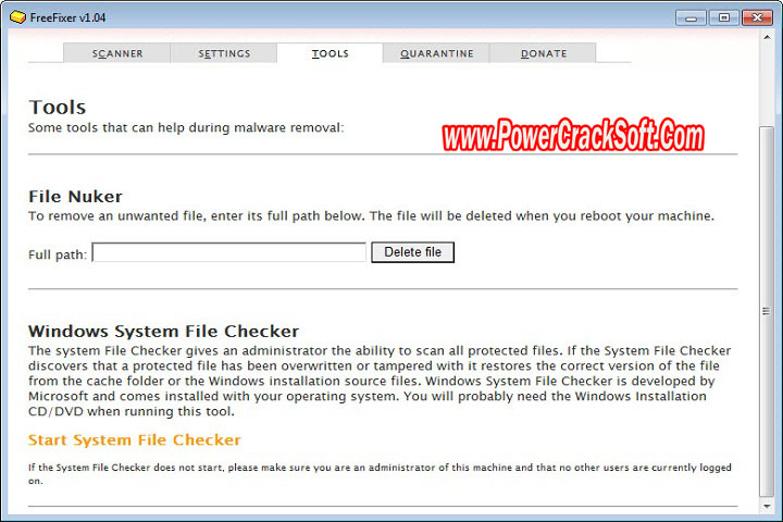 FreeFixer 1.19 PC Software