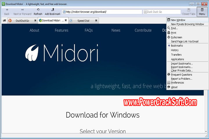 Midori 0.5.11 PC Software