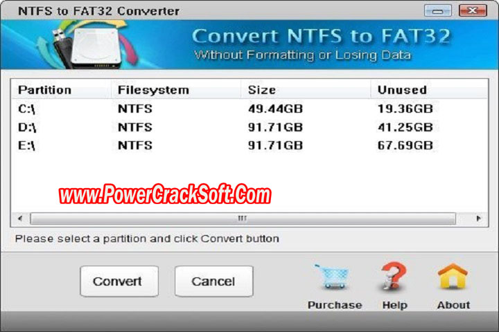 NTFS to FAT32 Wizard 2.3.1 PC Software