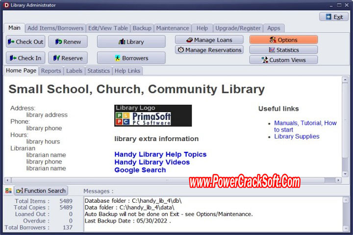 Personal Library Manager 3.0 PC Software